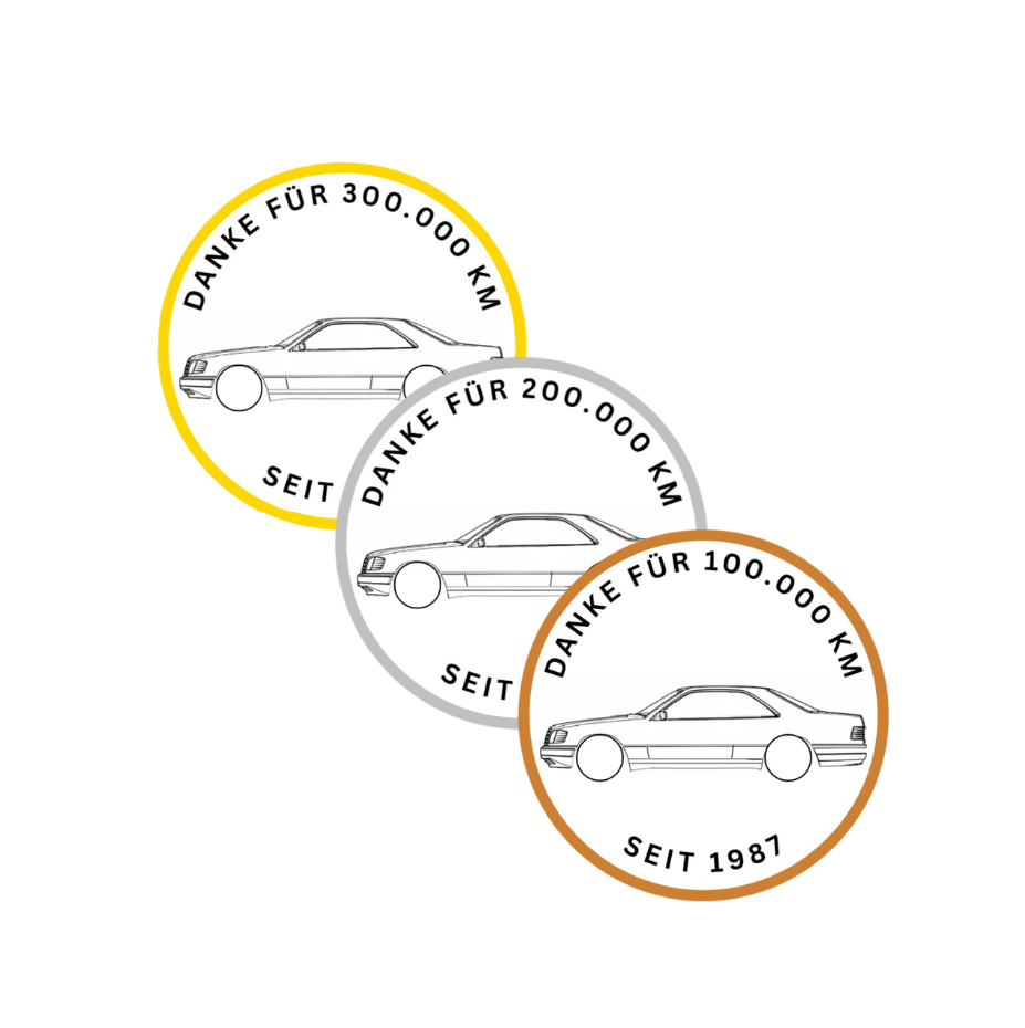 3er Pack Mercedes W124 Coupé