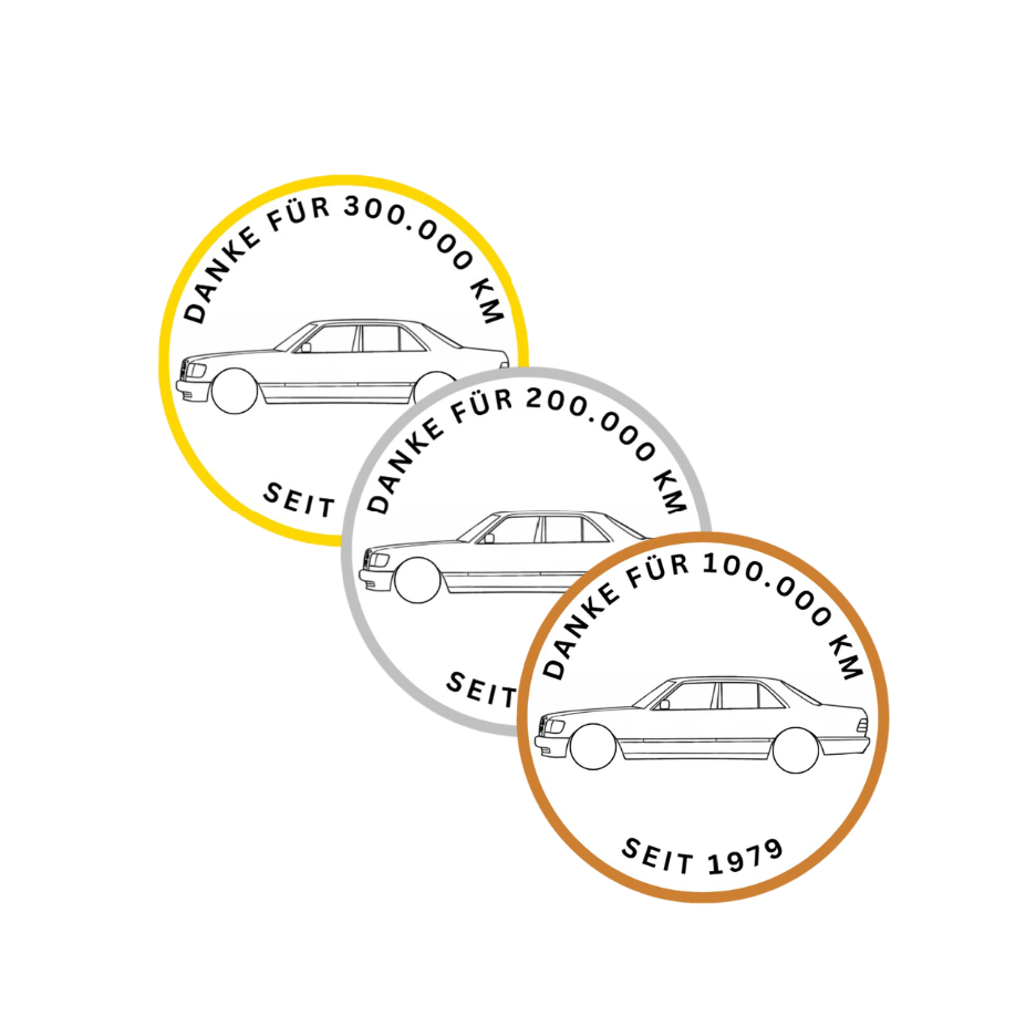 3er Pack Mercedes W126 Limousine