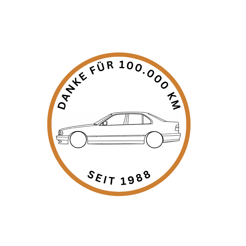 BMW E34 Limousine "Danke für 100.000 KM"