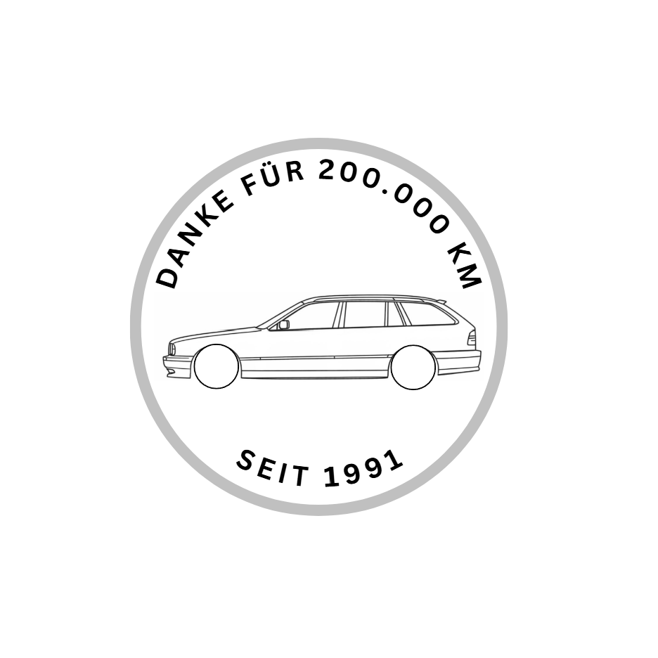 BMW E34 Touring "Danke für 200.000 KM"
