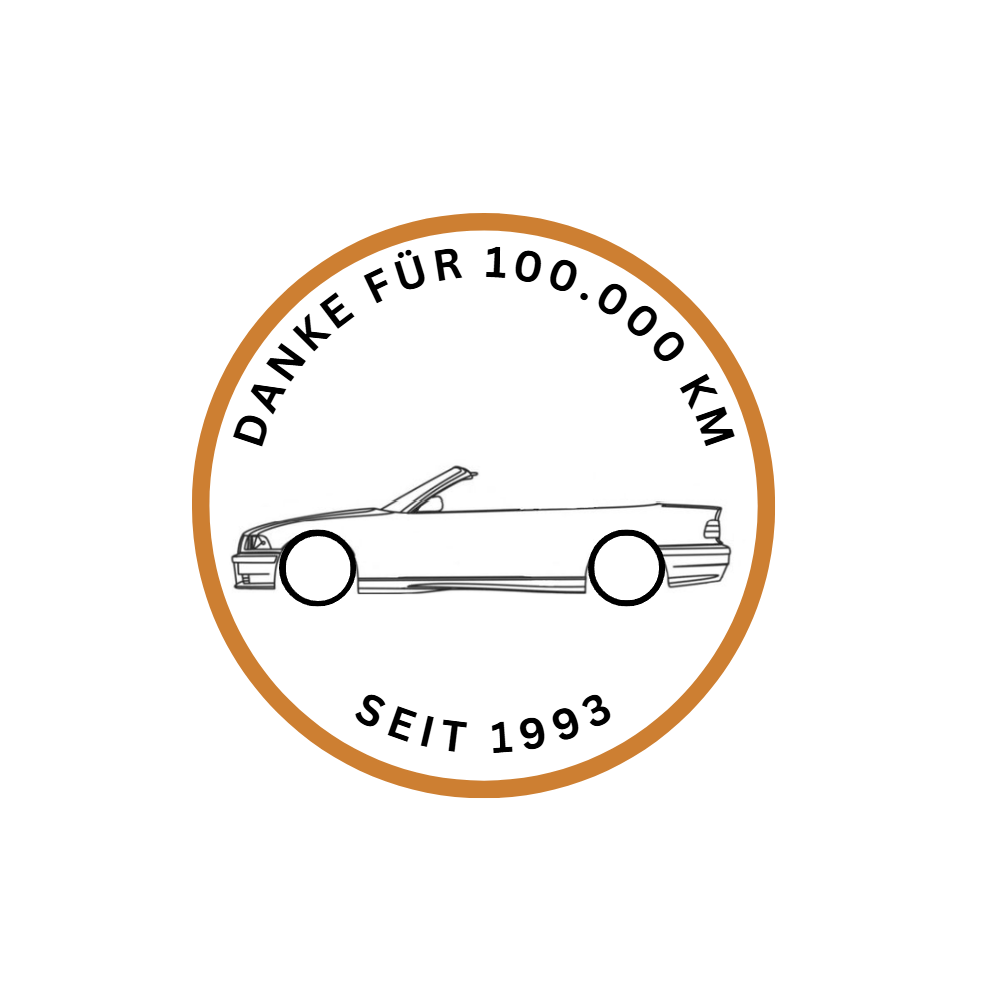 BMW E36 Cabrio "Danke für 100.000 KM"