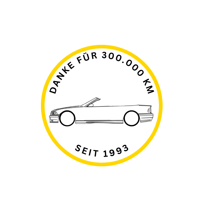 BMW E36 Cabrio "Danke für 300.000 KM"