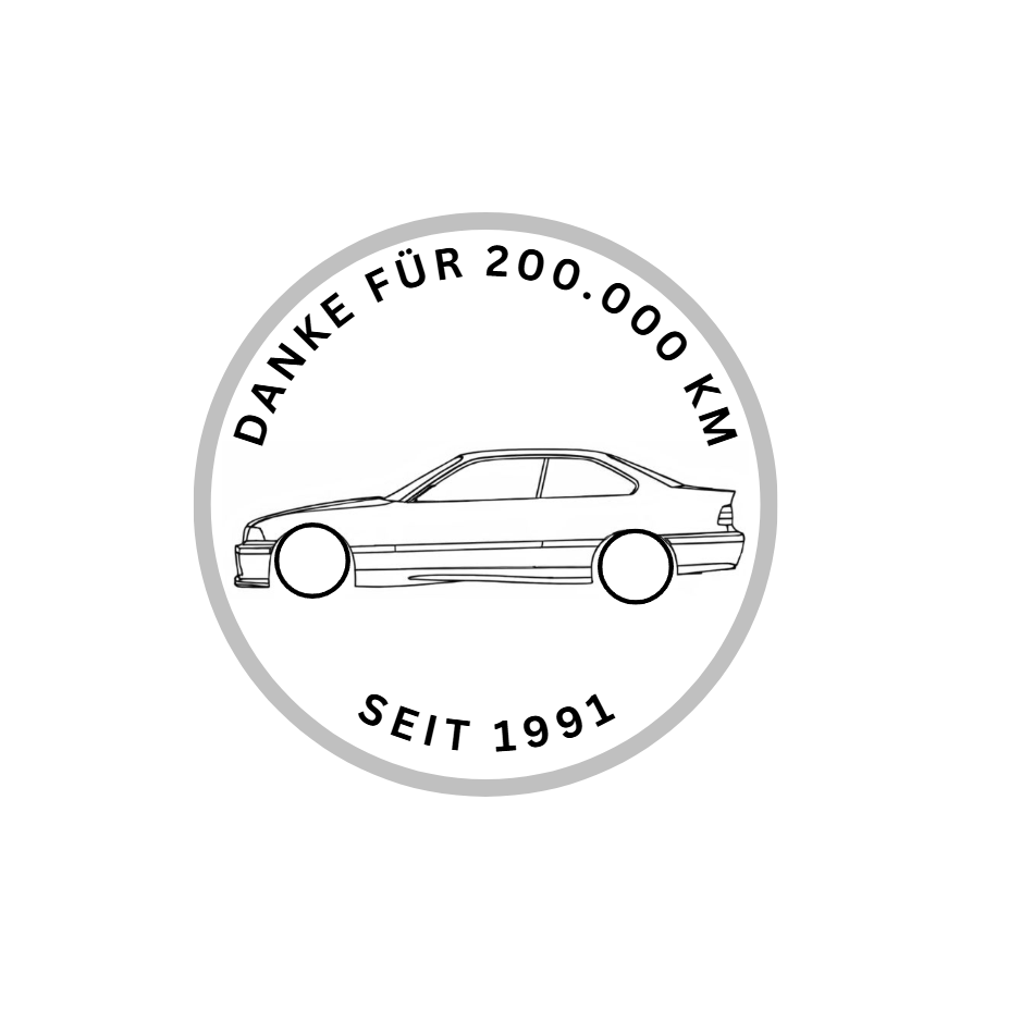 BMW E36 Coupé "Danke für 200.000 KM"