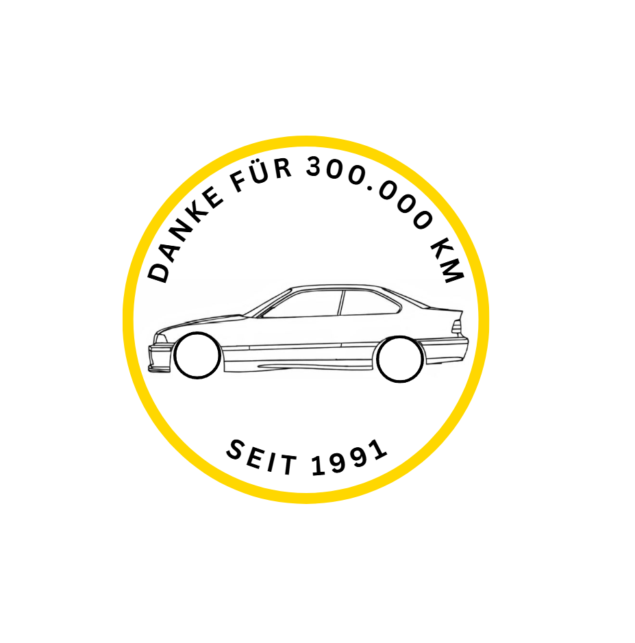 BMW E36 Coupé "Danke für 300.000 KM"