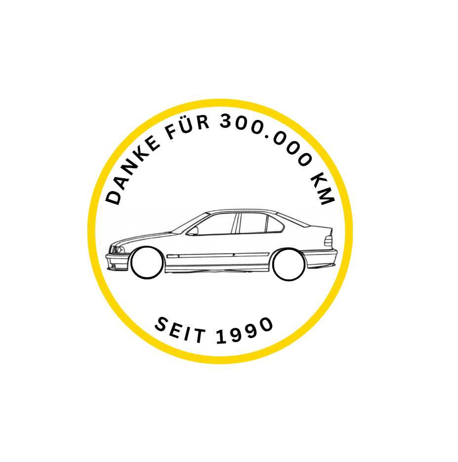 BMW E36 Limousine "Danke für 300.000 KM"