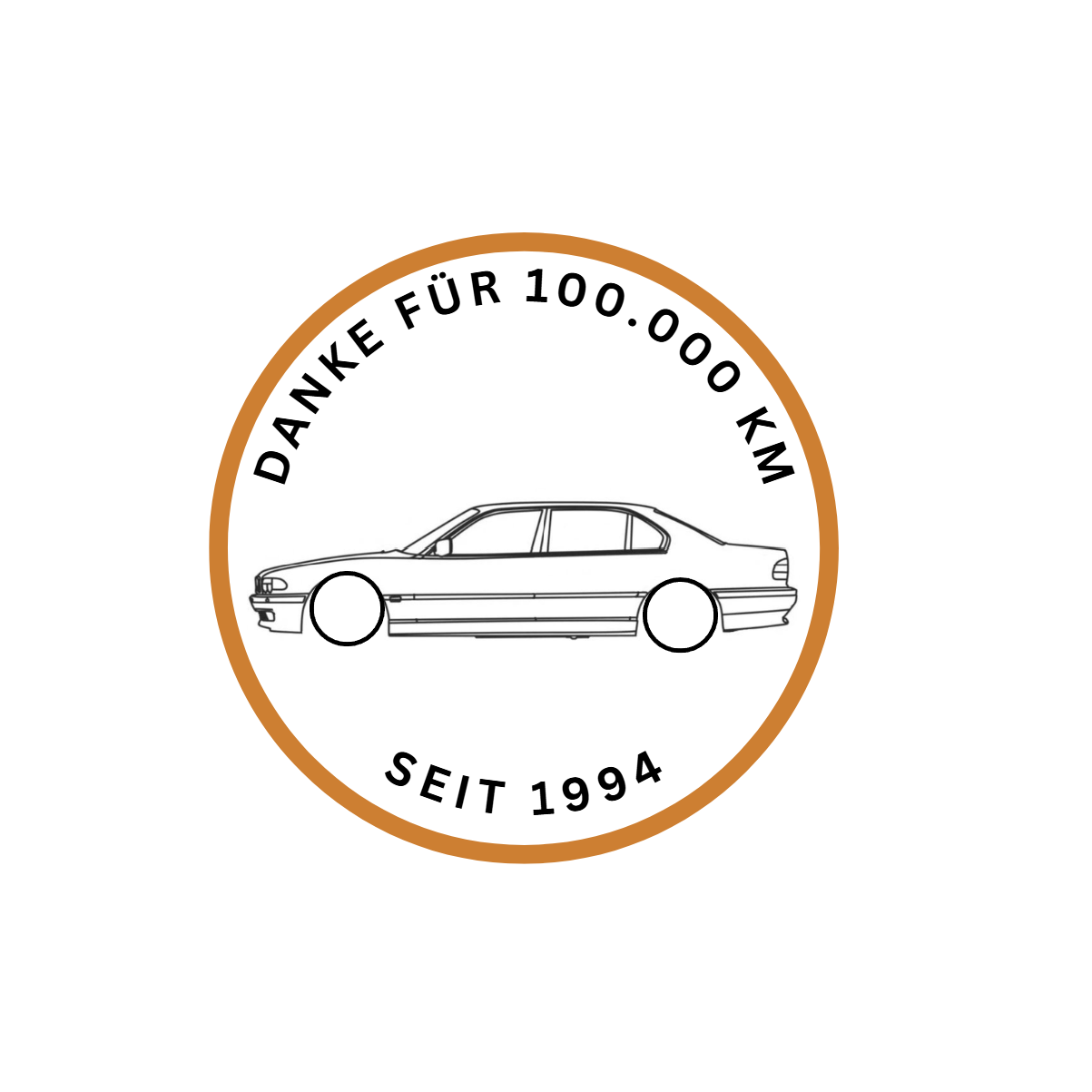 BMW E38 "Danke für 100.000 KM"