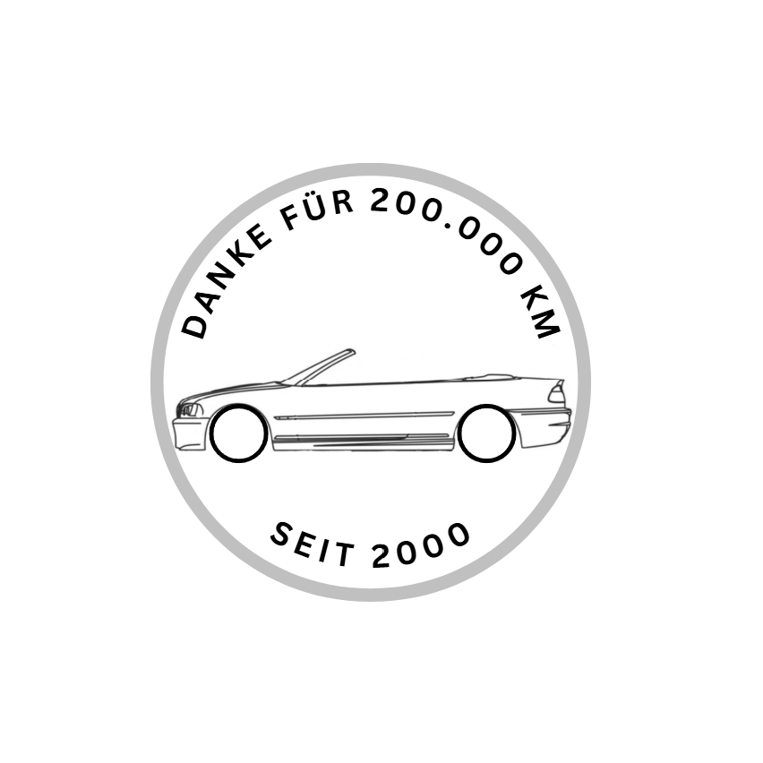 BMW E46 Cabrio "Danke für 200.000 KM"