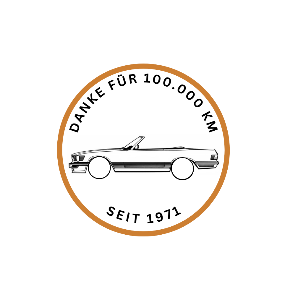 Mercedes R107 "Danke für 100.000 KM"
