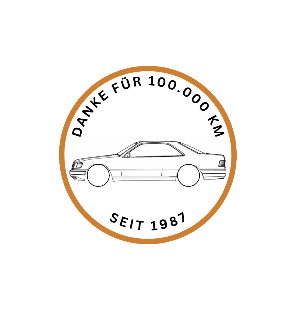 Mercedes W124 Coupé "Danke für 100.000 KM"