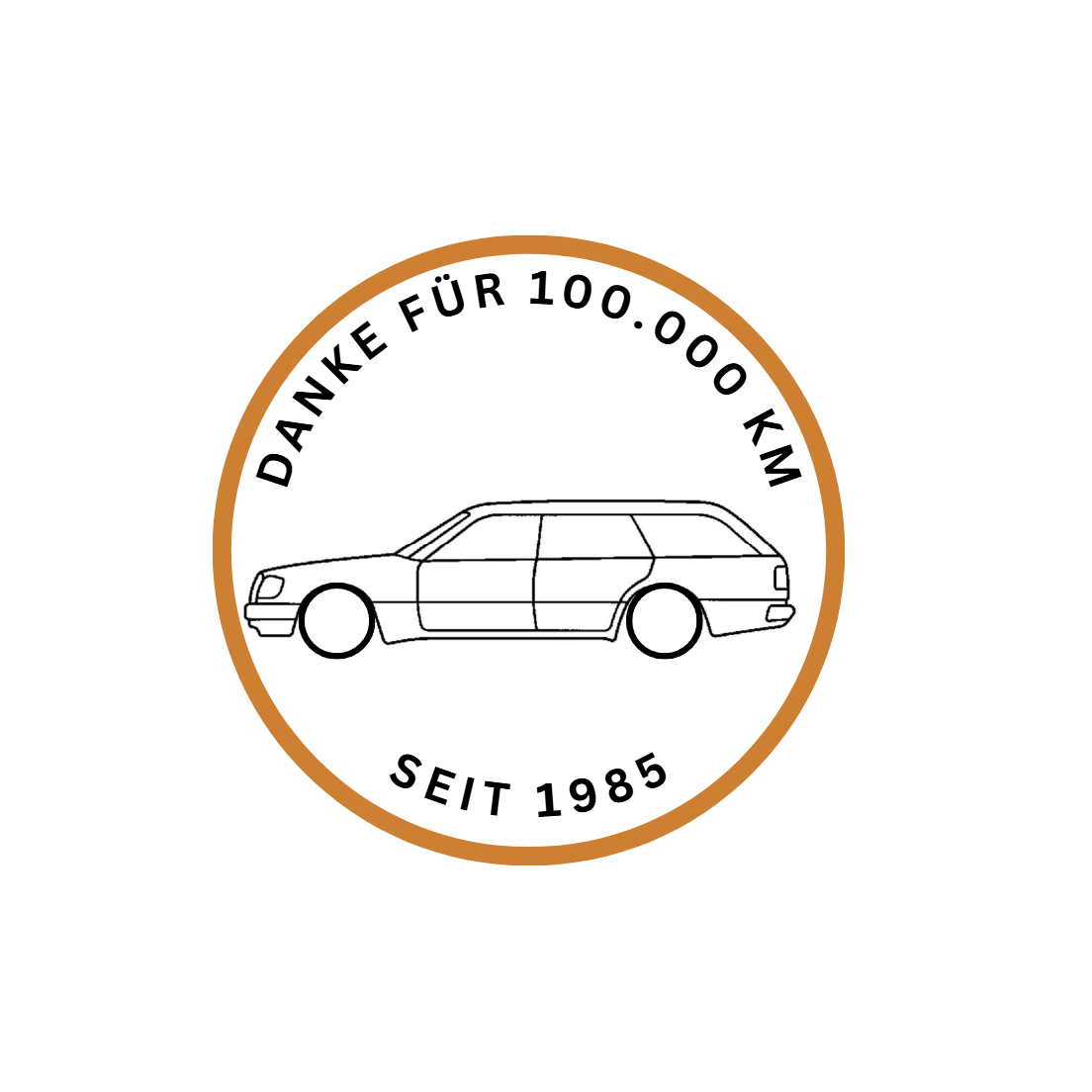Mercedes W124 T-Modell "Danke für 100.000 KM"