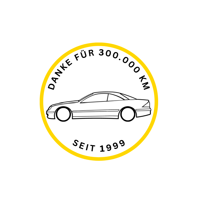 Mercedes W215 "Danke für 300.000 KM"