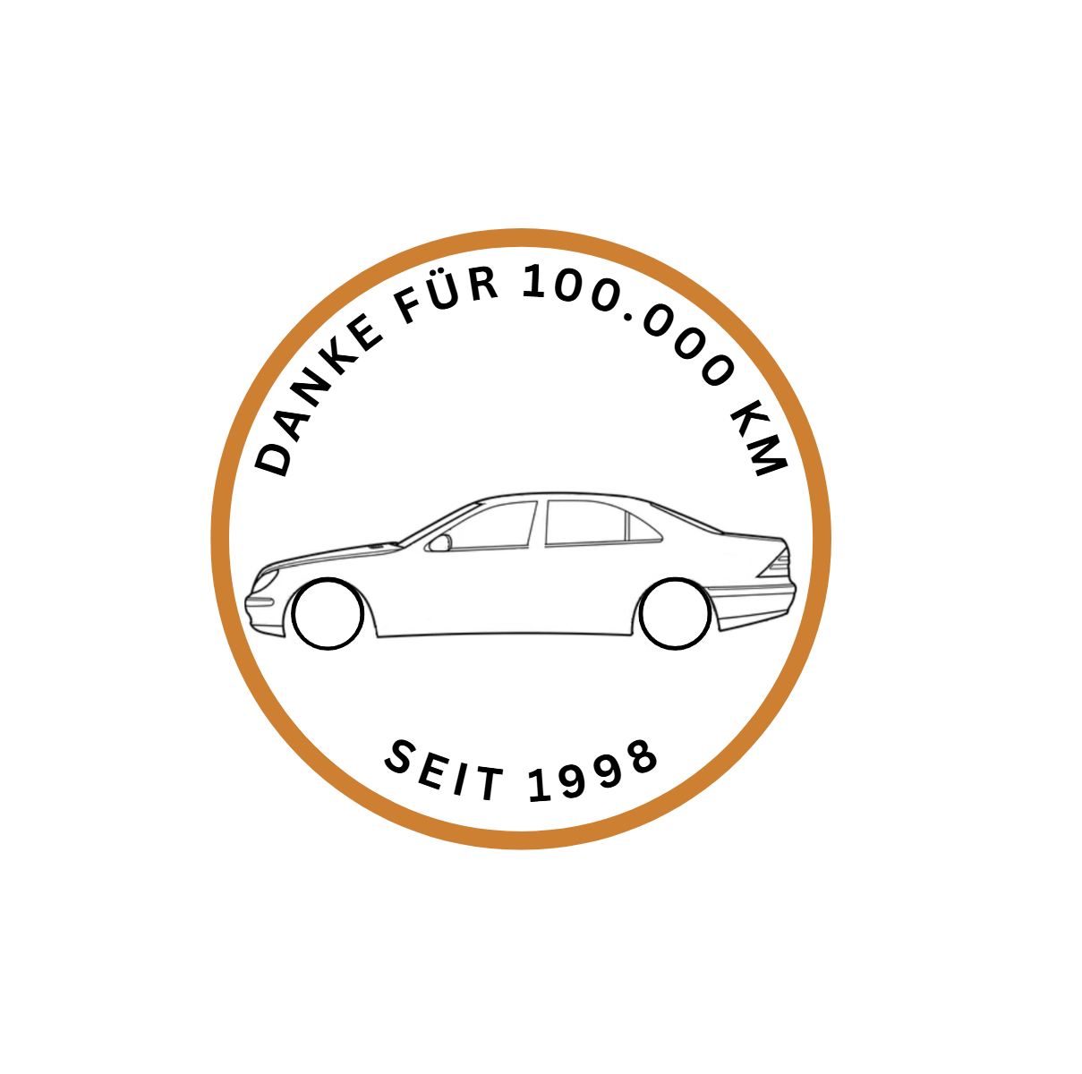 Mercedes W220 "Danke für 100.000 KM"