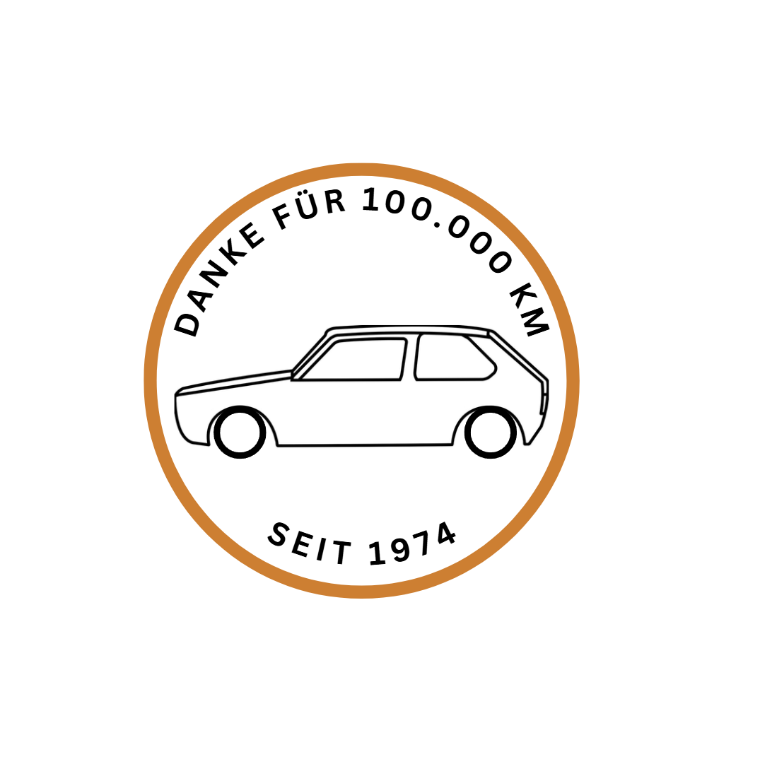 Volkswagen Golf 1 "Danke für 100.000 KM"
