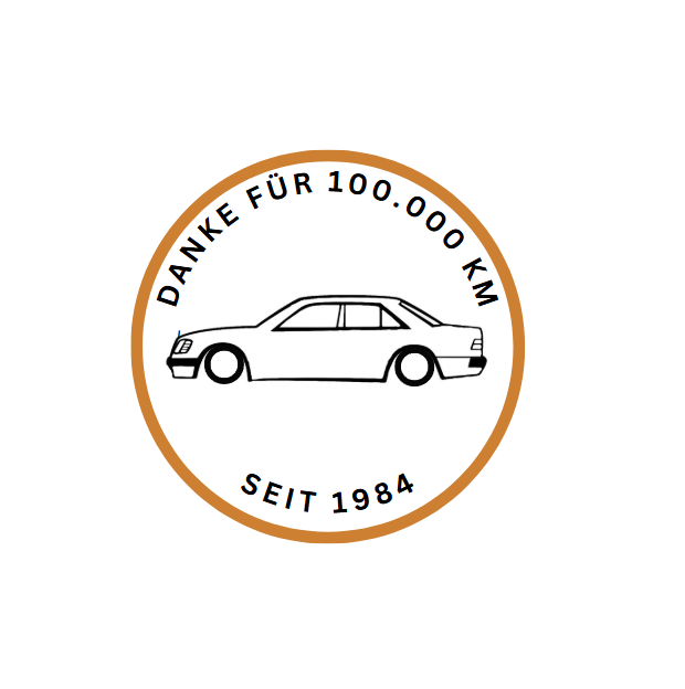 Mercedes W124 Limousine "Danke für 100.000 KM"